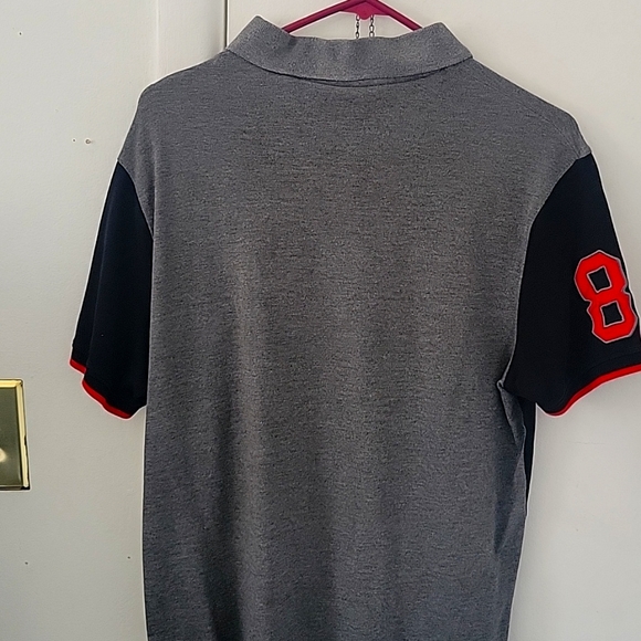 Guess los Angeles Black grey and red polo shirt - Picture 8 of 10